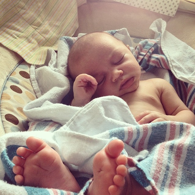 Big feet need big sleep!