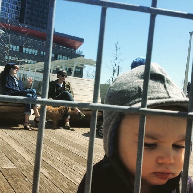 Keepin' it real in LIC with cousin Ivana.
