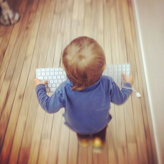Never too young to pull a key.